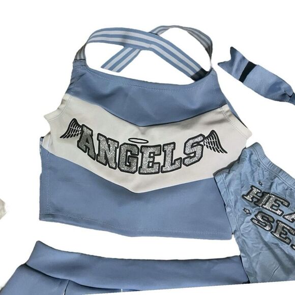 NWT Dolls Kill Heavens Cheerleader Costume Angels Cheer Halloween Juniors Med - Picture 2 of 4